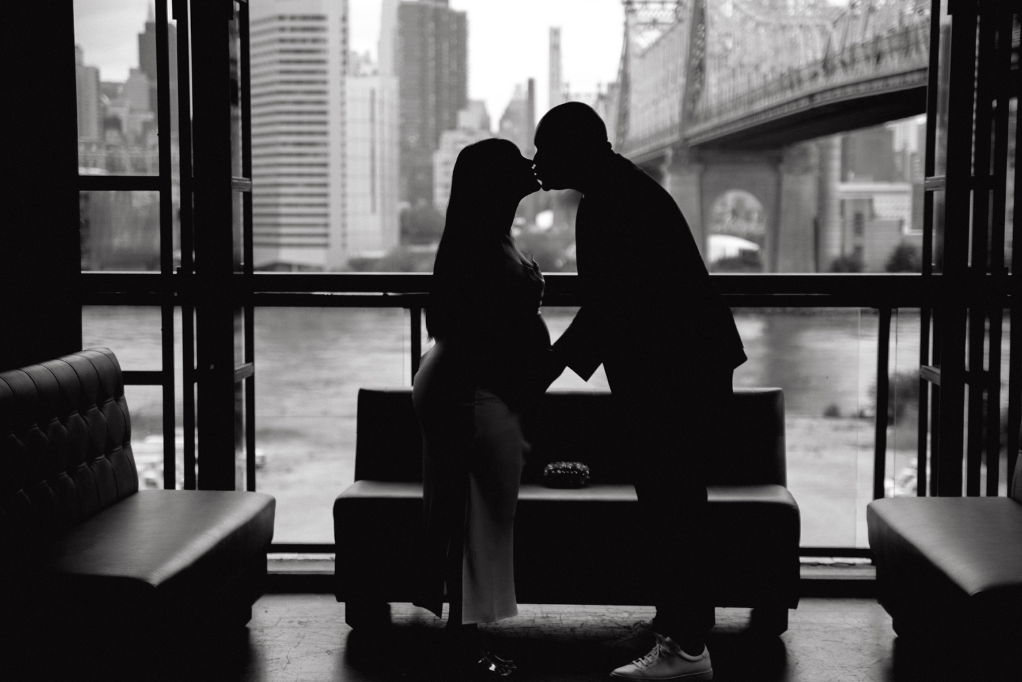 Silhouette NYC skyline