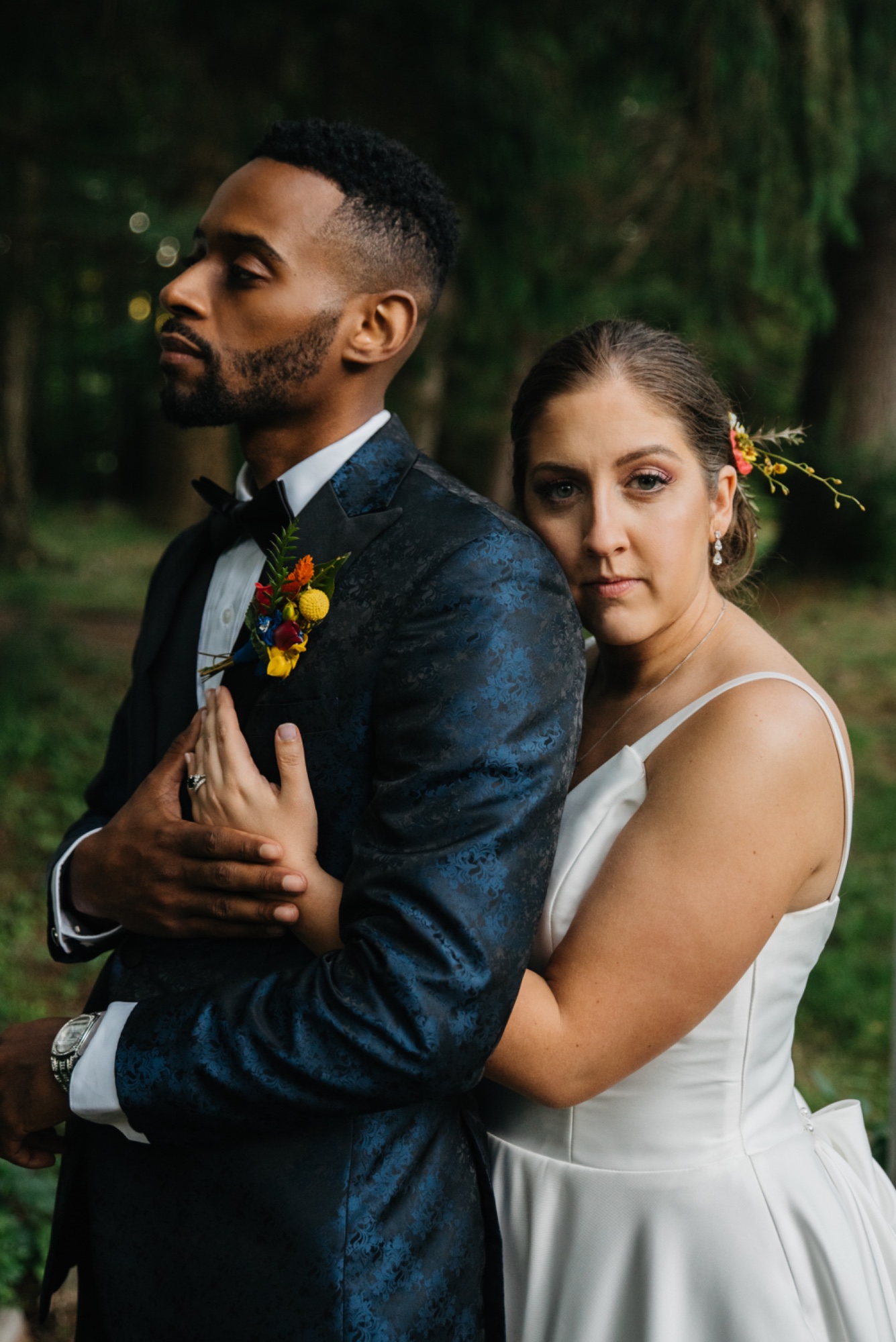 Couple laughing portrait